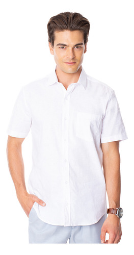 Camisa De Lino Hombre Vermonti By Aldo Conti (r7659)