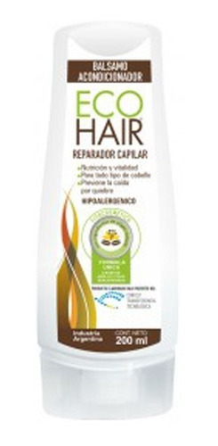 Eco Hair Balsamo Acondicionador 200ml Tratamiento Anticaida