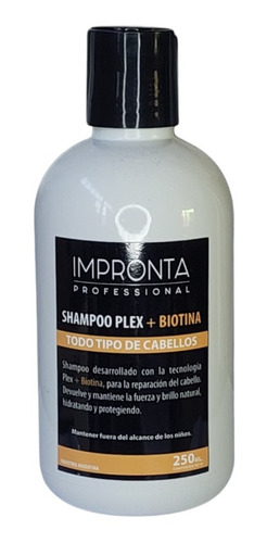 Shampoo Plex + Biotina Reparción Impronta X 250ml