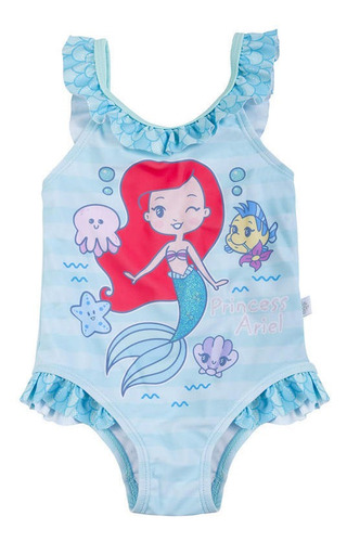 Bebé Niña Traje De Baño Princesa Disney Ariel