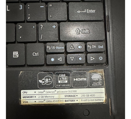 Acer Aspire 1420p - 2009 - Notebook - Ver Descripcion 