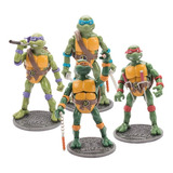 Classic Collection Tortugas Ninja Tmnt Figura 4 Piezas Set