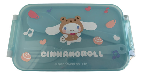 Cinnamoroll Topper Con Cubiertos Color Azul Claro