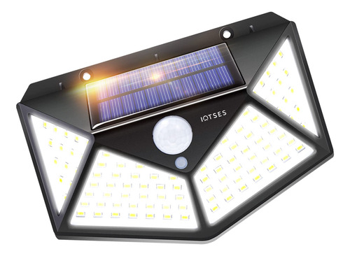 Foco Solar Exterior Con Sensor 100 Led, Impermeable, Segurid