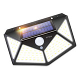 Foco Solar Exterior Con Sensor 100 Led, Impermeable, Segurid