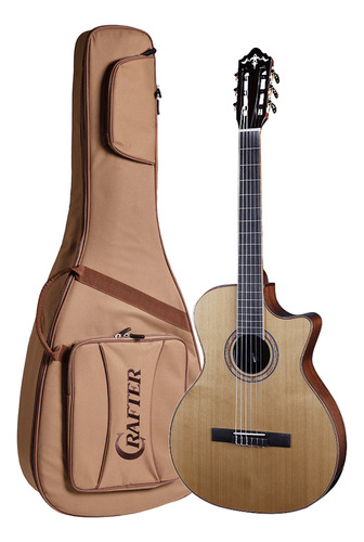 Violao Crafter Nylon Snt-17ce Pro Eletrico T. Solido Com Bag