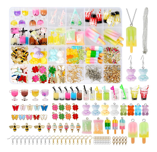 107 Pz Diy Hacer Pendientes Pulseras Collares Ilaveros