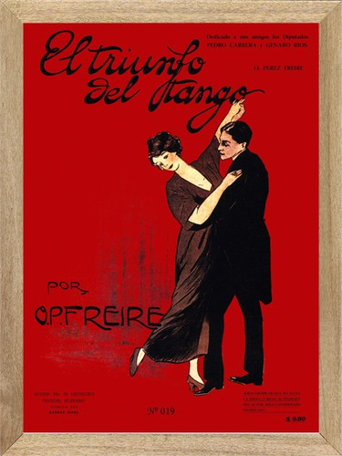  Partituras Tango El Triunfo Del Tango, Cuadro, Poster L720