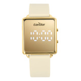 Relógio Condor Feminino Digital Dourado - Comd1202aju/5x