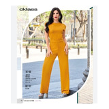 Palazzo/jumpsuit Cklass 191-89 Mostaza Outlet/saldos Mchn