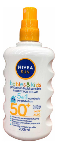 Protector Solar Uv Nivea Sun Baby & Kids Fps 50+ Spray 200ml