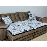 Pillow Top Enchimento Superior Para Sofa De 1,80m + Almofada