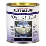 Rust-oleum Pintura Negra Bote Antisuciedad Cuarto Galón