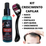 Tônico + Derma Roller Kit Antiqueda Cresce Fortalece O Bulbo