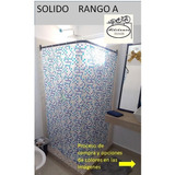 Cortinero Para Baño En Escuadra  Rango  A 