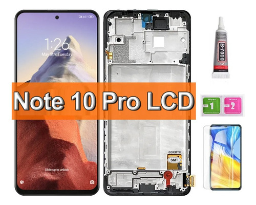 A Pantalla Lcd Con Marco For Redmi Note 10 Pro 4g 5g Incell