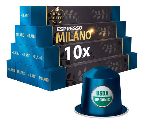 Cápsulas Real Coffee® Milano Compatible Con Nespresso
