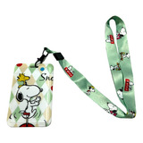 Porta Sube Snoopy Colgante Vertical Llavero Unicos