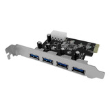 Placa Usb 3.0 4 Portas Pci Express Pci-e 5gbps Max Qualidade