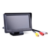 Monitor Veicular 4.3 Vídeo Tela Lcd P/ Camera Ré Dvd Escolar