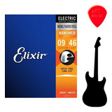 Encordoamento Elixir Nanoweb 12027 Guitarra 009 Custom Light