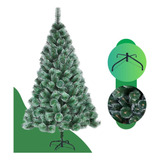 Arvore De Natal Pinheiro Grande Luxo Verde Nevada 2,10 Mt