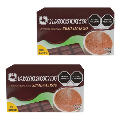 2 Kg Chocolate Semi Amargo Mayordomo 2 Cjas 1kg C\u002Fu Oaxaca | Envío gratis