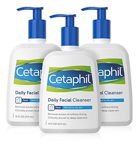 Limpiador Facial Diario Cetaphil, Para Piel Normal A Grasa,