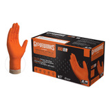 Desechable Industrial De Nitrilo Naranja Gloveworks Hd...