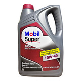 Aceite Mobil Super 10w40 Synthetic Blend 4.73 Litros