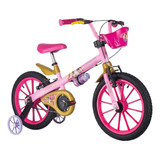 Bicicleta Infantil Princesas Da Disney Menina Aro 16  Nathor