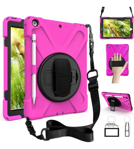 Funda Para iPad 10.2 Zenrich 9a/8a/7 Gen Soporte Mano+hombro