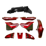 Kit Plasticos Completo Yamaha Ybr125 Rojo China / Arg Mtc