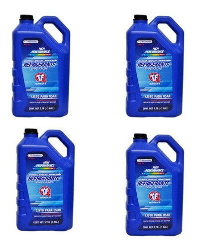 Garrafa Anticongelante Coolant Verde Tf Victor 4 Pzas