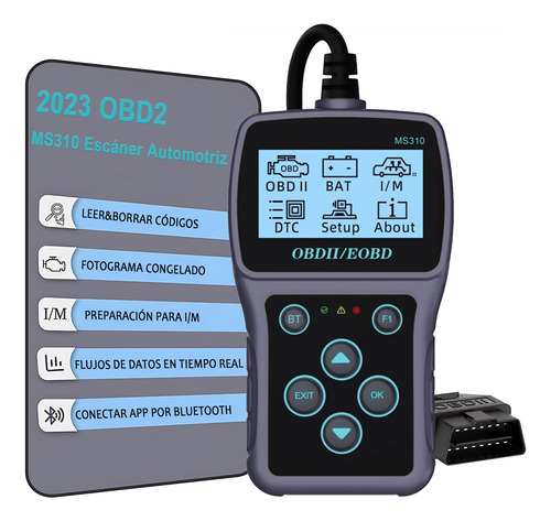 Escáner Automotriz Obd2 Ms310 Bluetooth Motor Código Falla