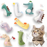 Brinquedos Gato Catnip Pelúcia Pet Anti Stres Kit 3 Unidades