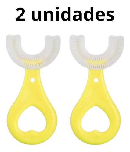 2 Escovas Dental Infantil Macia Crianças 2 A 6 Anos Silicone