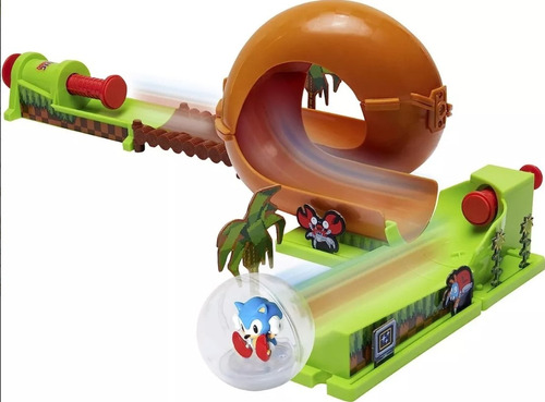 Pista Set De Juego The Hedgehog Set Colina Verde Pinball 