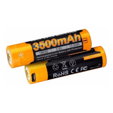 Bateria Pila Recargable Fenix 18650 Usb 3500mah 3.6v