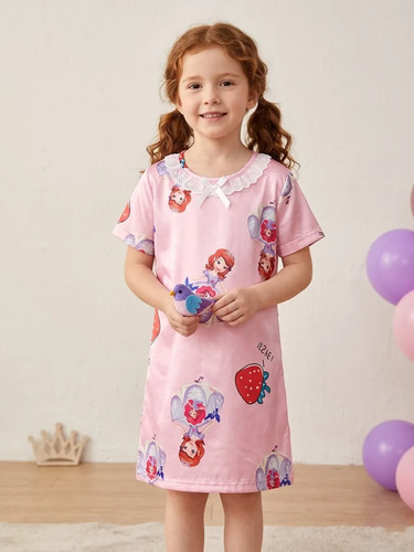 Pijama Camisón Infantil Bata Ligera Kitty Frozen Kuromi Niña
