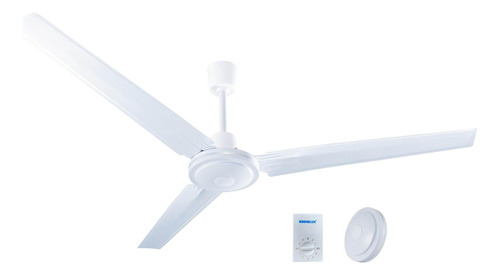 Ventilador De Techo Benelux Ev1155 Blanco Industrial Tipo Vc