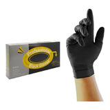 Guantes De Latex Negros  Reutilizables X20 Peluqueria S-m-l