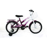 Bicicleta Menina Infantil Aro 16 Completa C/ Cesta Linda