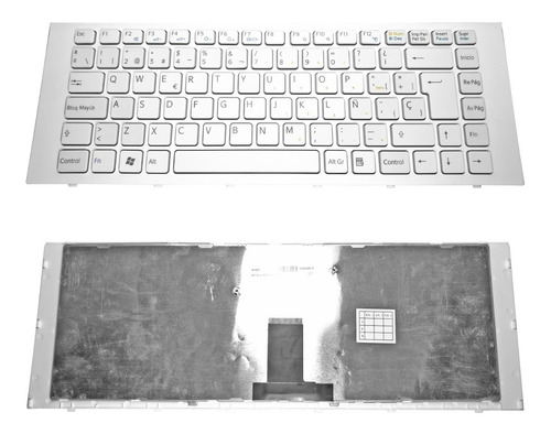 Teclado Notebook Sony Vaio Vpceg ( Pcg-61a11u ) (blanco)