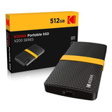 Disco Duro Kodak Mini Ssd Externo 512gb Negro Usb 3.1 Type-c