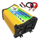 Inversor De Corriente Para Vehículos 2024 300 W Dc 12 V - Ac