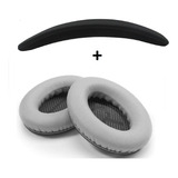 Kit Espuma + Headband  Para Fone Bose Qc35 Qc 35