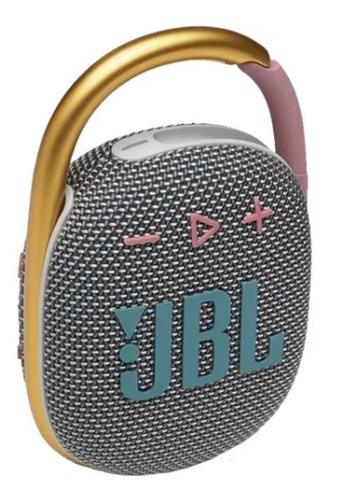 Alto-falante Jbl Clip 4 Portátil Bluetooth Waterproof Cinza