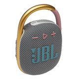 Alto-falante Jbl Clip 4 Portátil Bluetooth Waterproof Cinza
