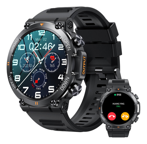 Reloj Inteligente Militar Para Hombre Y Mujer 1.39 Reloj Int